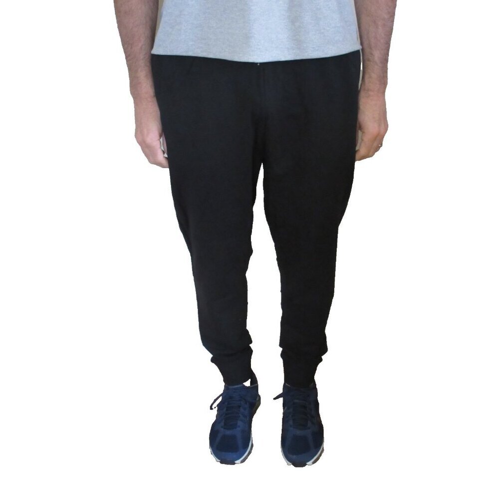 Tasc Performance Men's Varsity Fleece French Terry Jogger Pants Black NWT - Picture 6 of 13